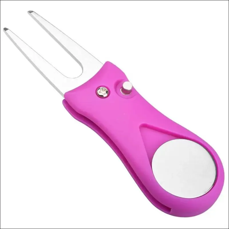 1 pcs golf divot tool repair switchblade tool pitch groove cleaner