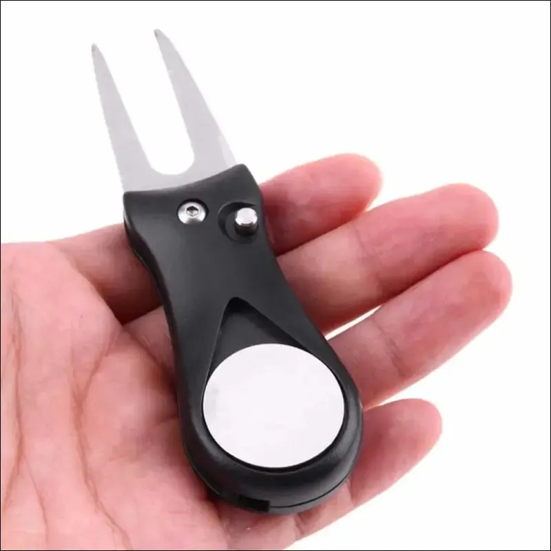 1 pcs golf divot tool repair switchblade tool pitch groove cleaner