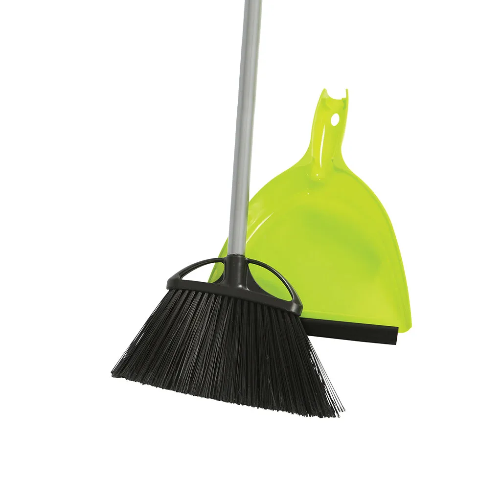 10 Inch Angle Broom With 9 Inch E-Z Clean Dustpan Combo - Sold By The Case
