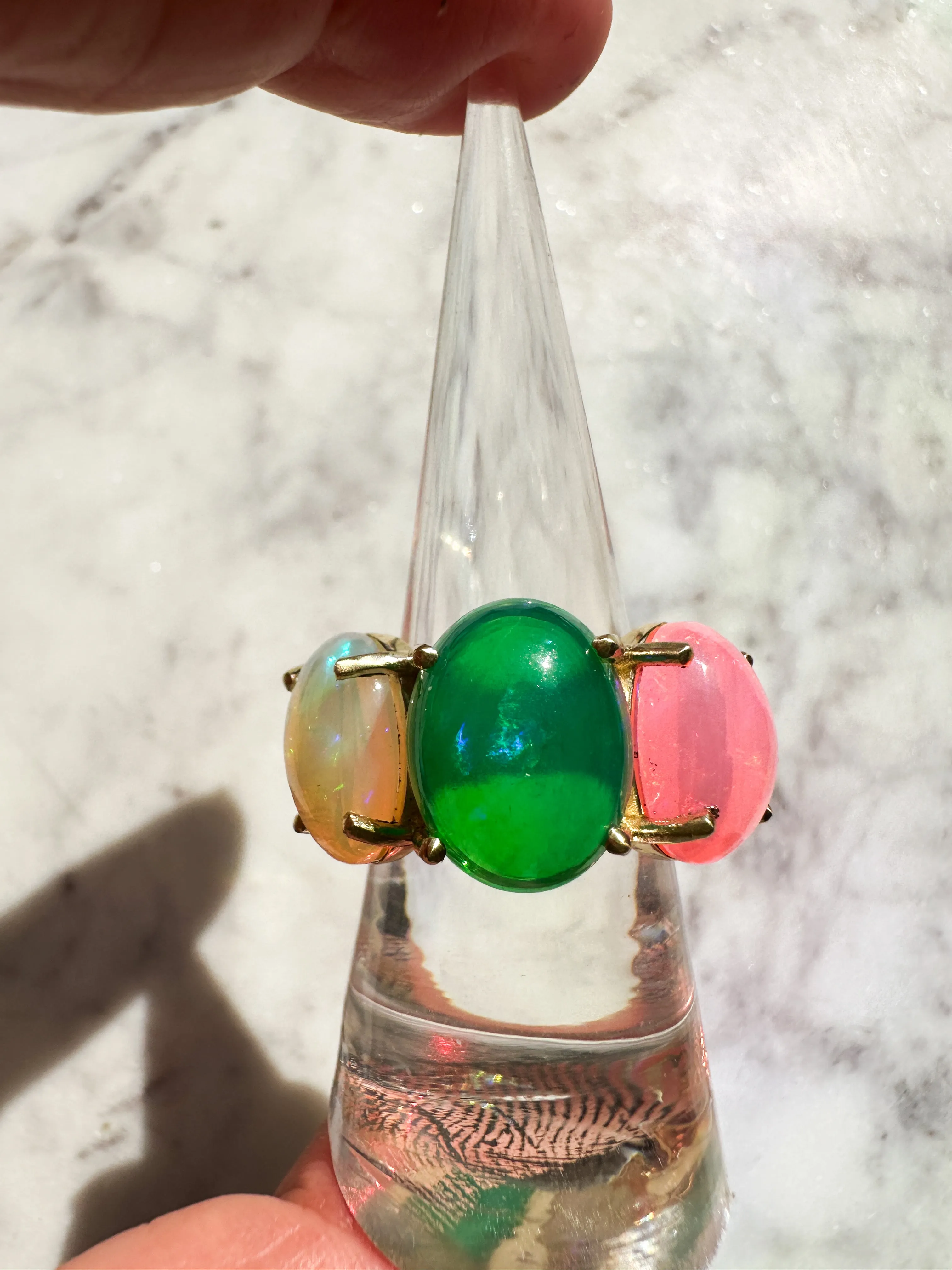 14K Chunky Opal Ring