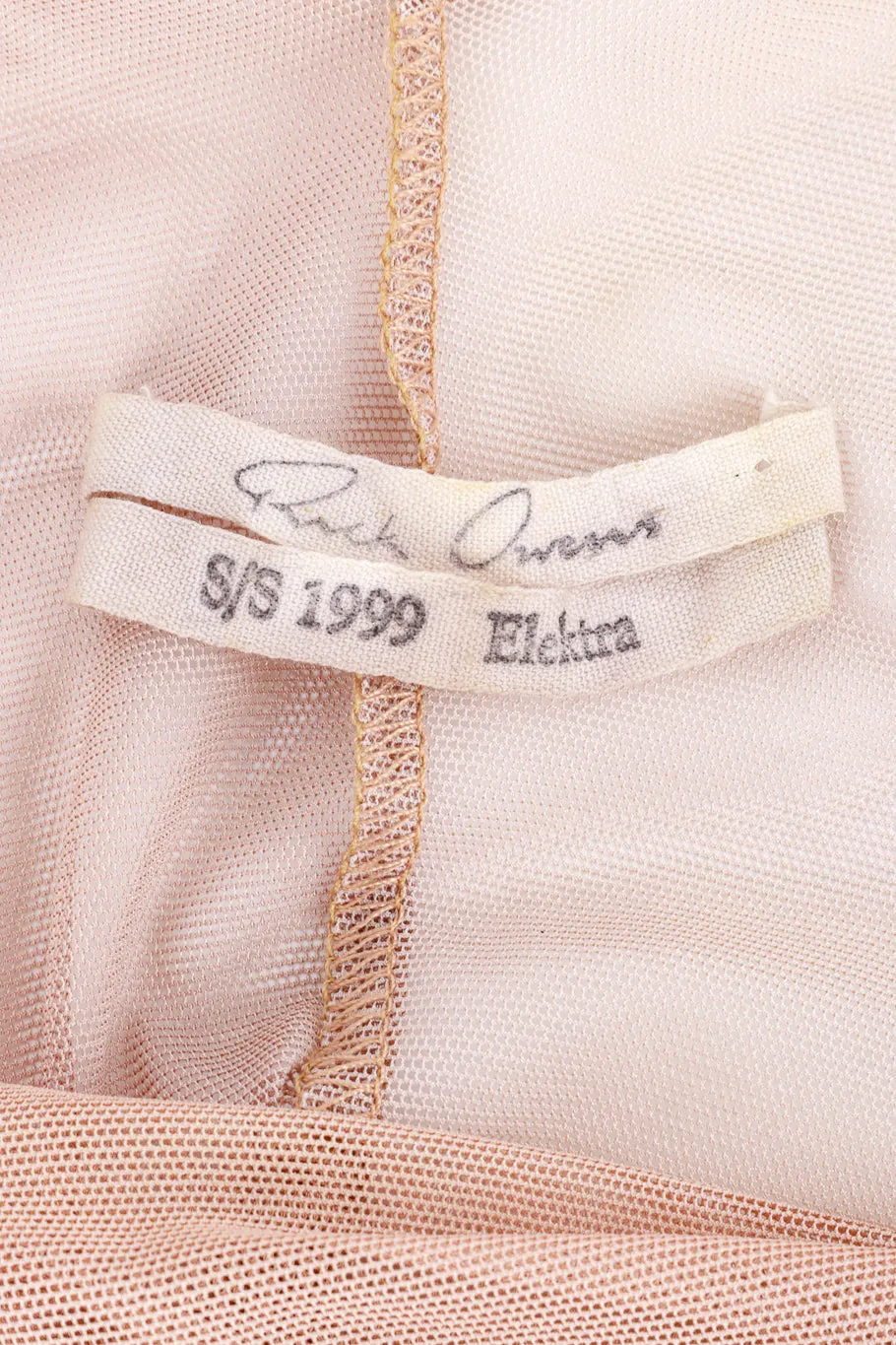 1999 S/S Asymmetric Sleeveless Mesh Top