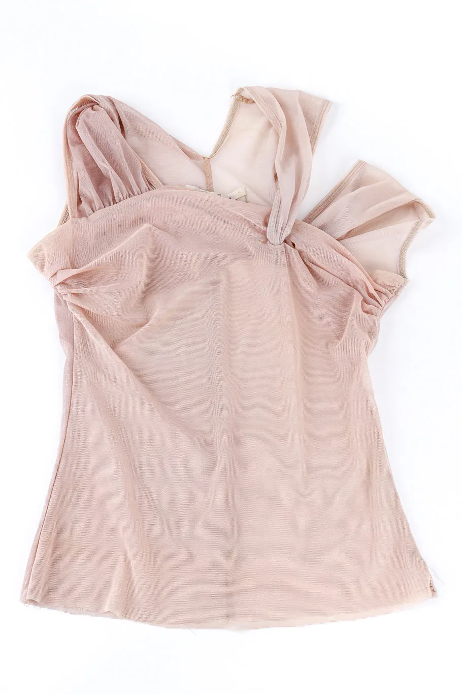 1999 S/S Asymmetric Sleeveless Mesh Top