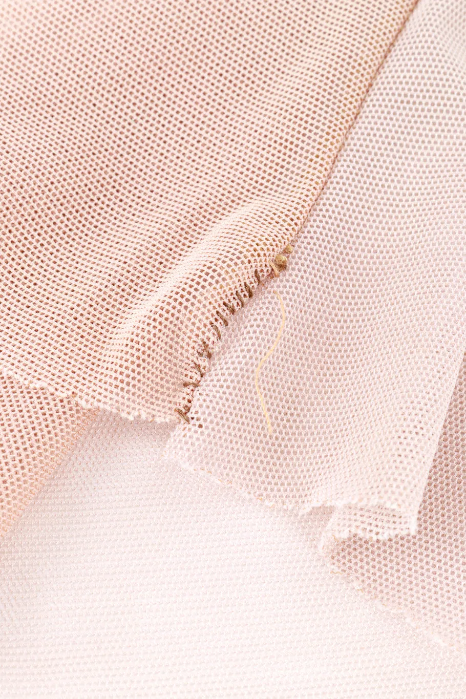 1999 S/S Asymmetric Sleeveless Mesh Top