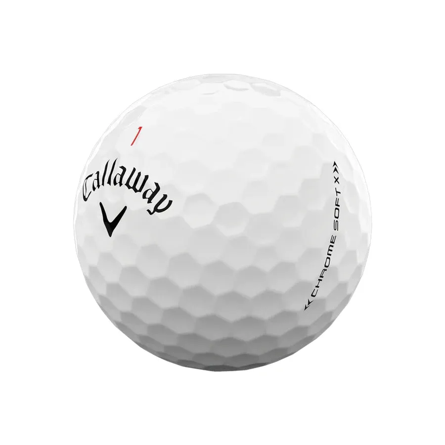 2 Dozen Callaway Chrome Soft X New Golf Balls - Logo Overun