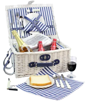 2 Person Picnic Basket White