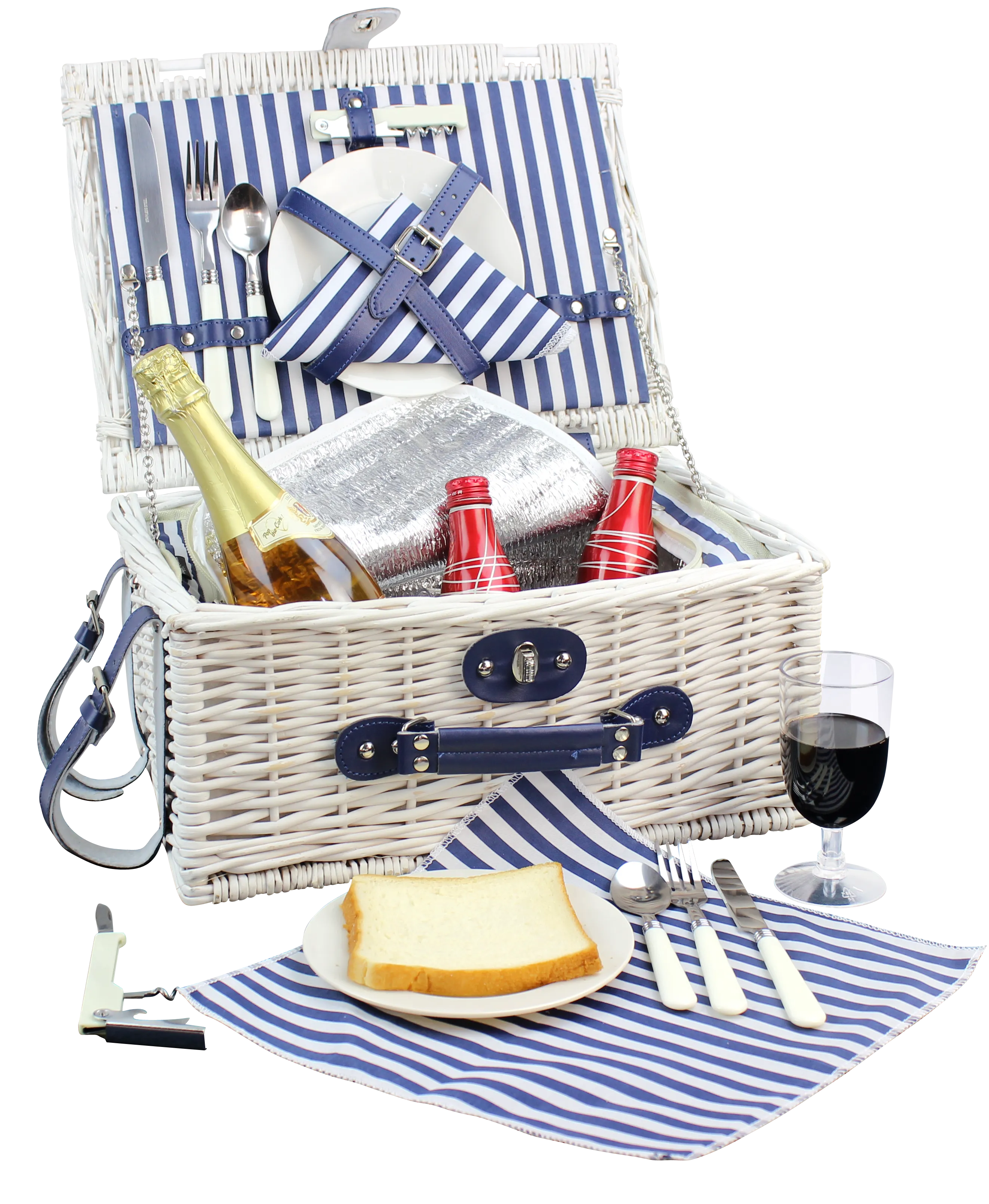 2 Person Picnic Basket White