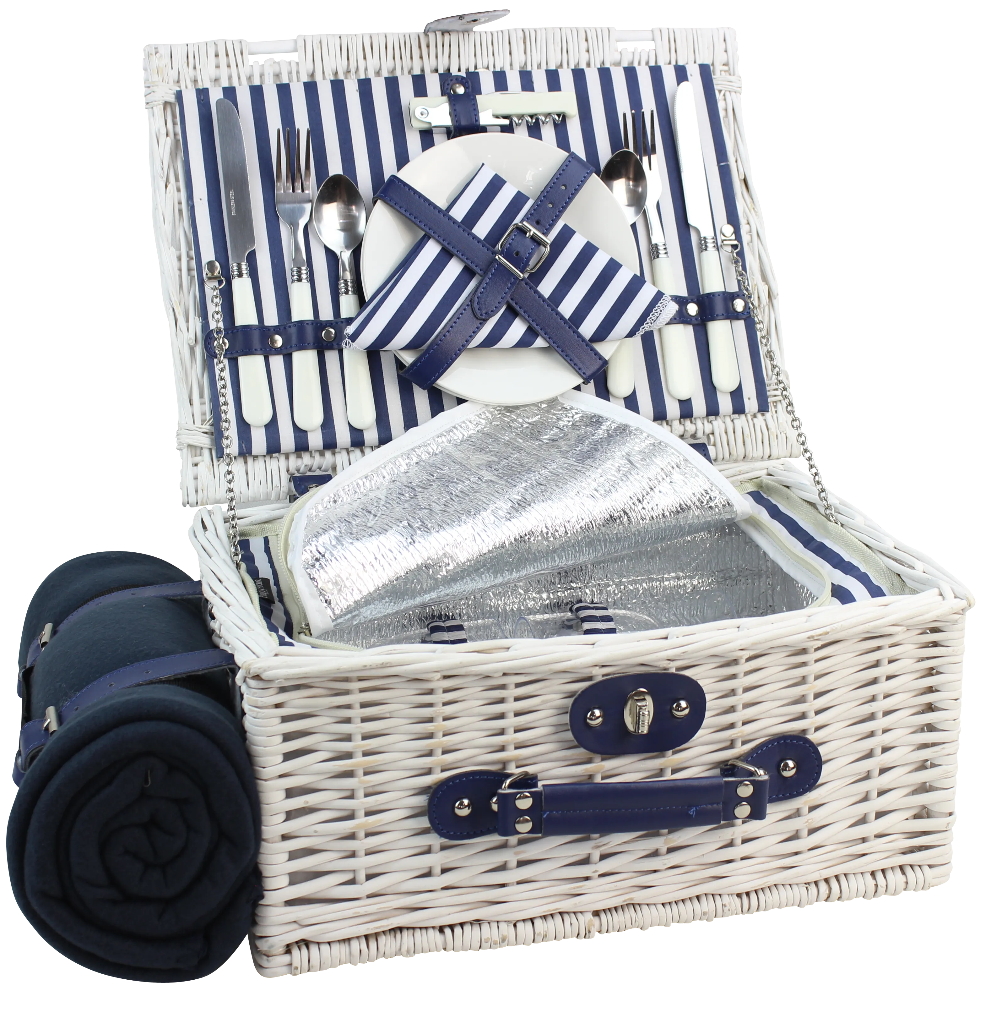 2 Person Picnic Basket White