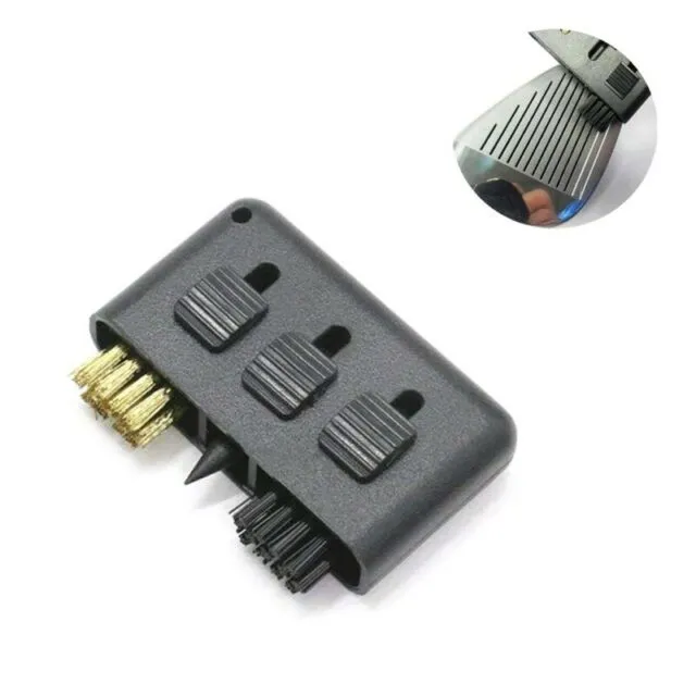 3 in 1 Golf Club Groove Cleaning Retractable Brush