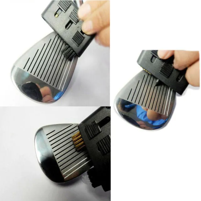 3 in 1 Golf Club Groove Cleaning Retractable Brush
