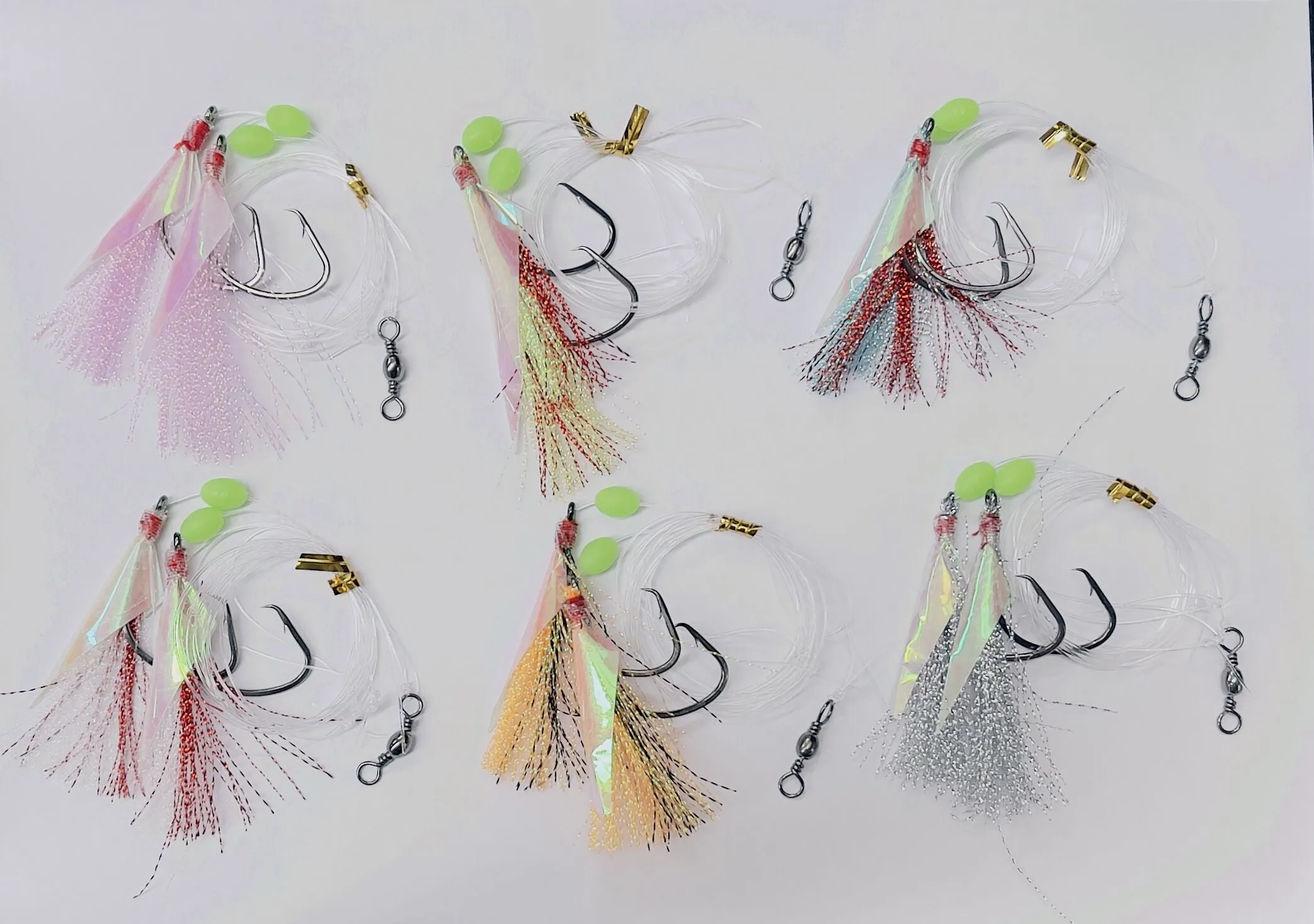6 x Custom Designed Snapper Fishing Rigs Tackle