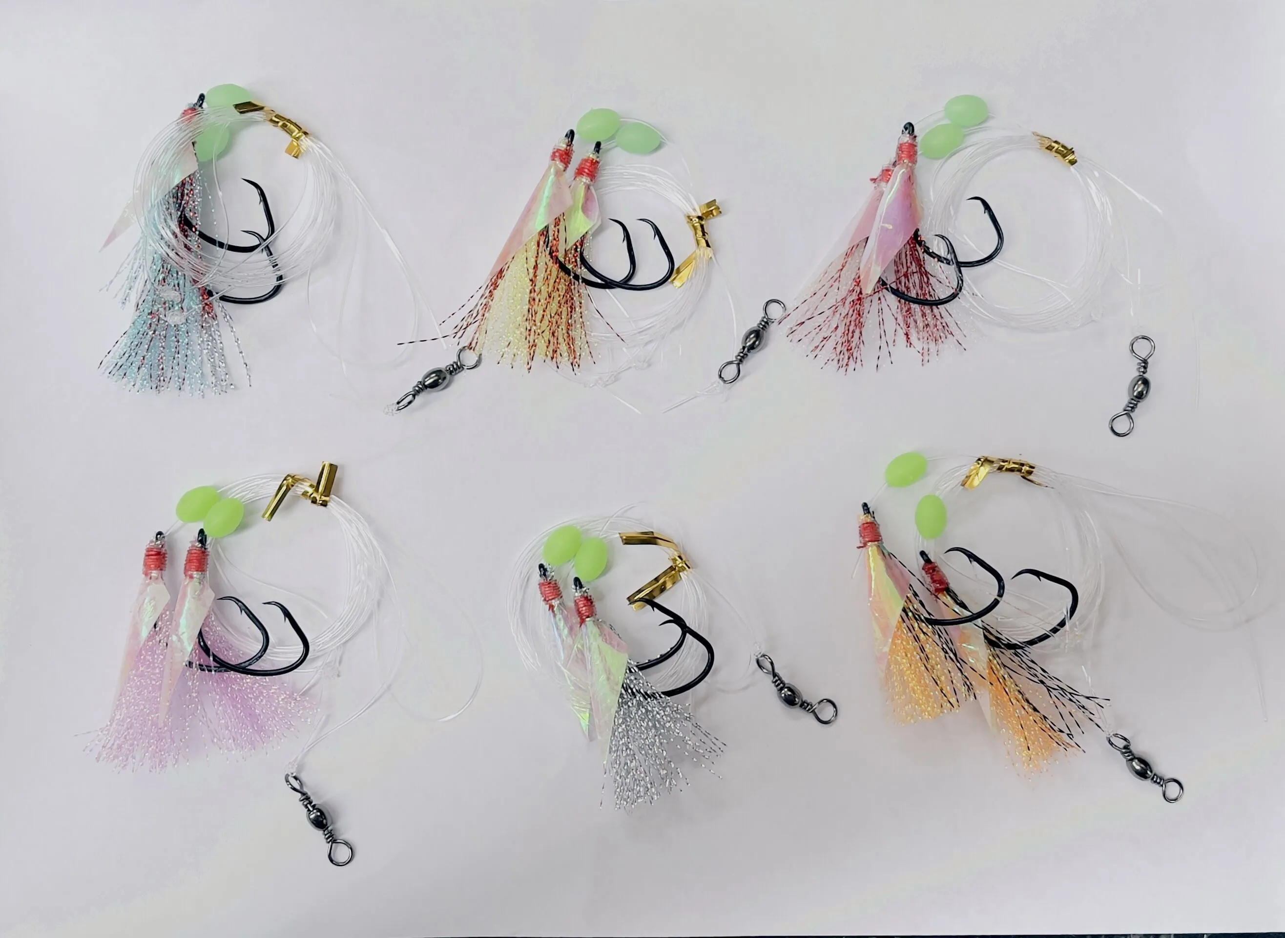 6 x Custom Designed Snapper Fishing Rigs Tackle