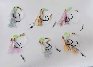 6 x Custom Designed Snapper Fishing Rigs Tackle
