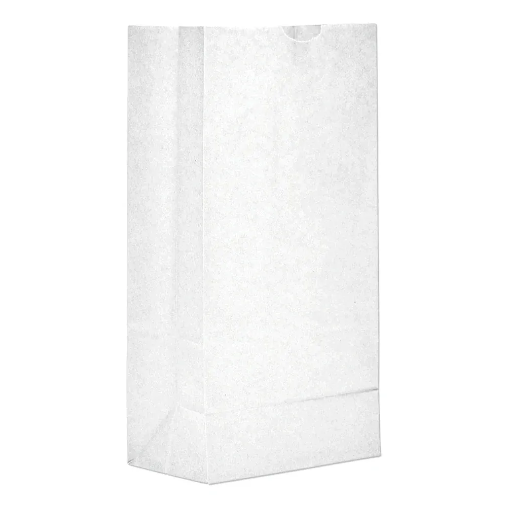 #8 White Paper Bag - 8 Pound - (500 - 10,000 Count)