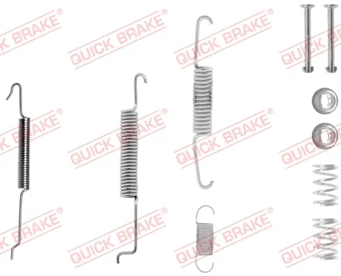 Accessory Kit Brake Shoe Left Side ATE503Bs/Fsb48 Vw Caddy Golf Jetta (105-0680-1L)