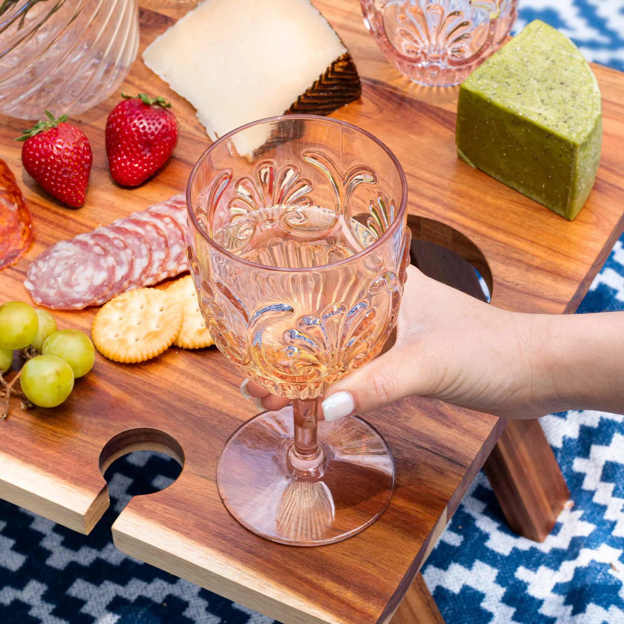 Acrylic Wine Glasses (Set of 4) - Pale Pink