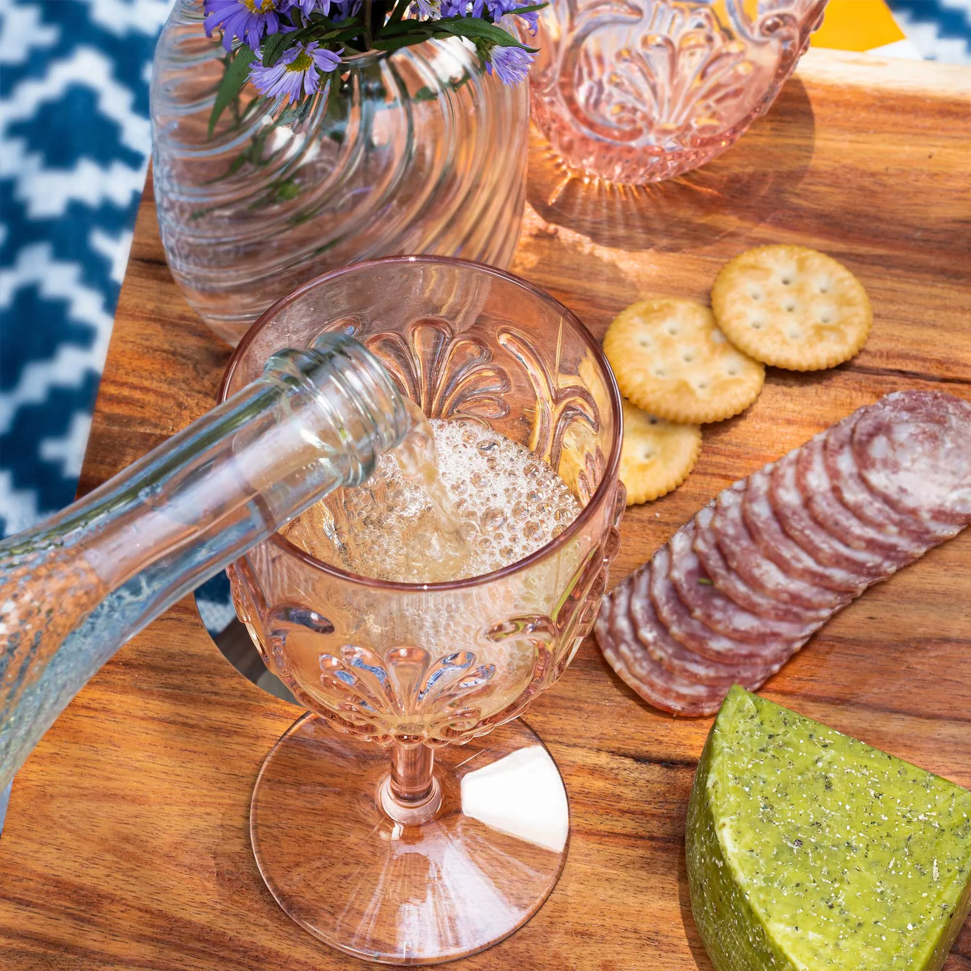 Acrylic Wine Glasses (Set of 4) - Pale Pink