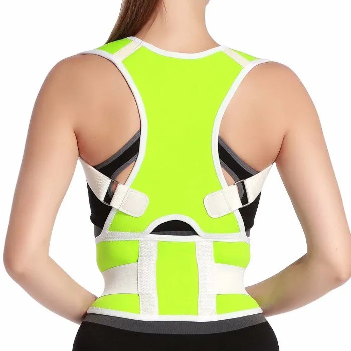 Adjustable Posture-Support Brace and Double-Compression Belt