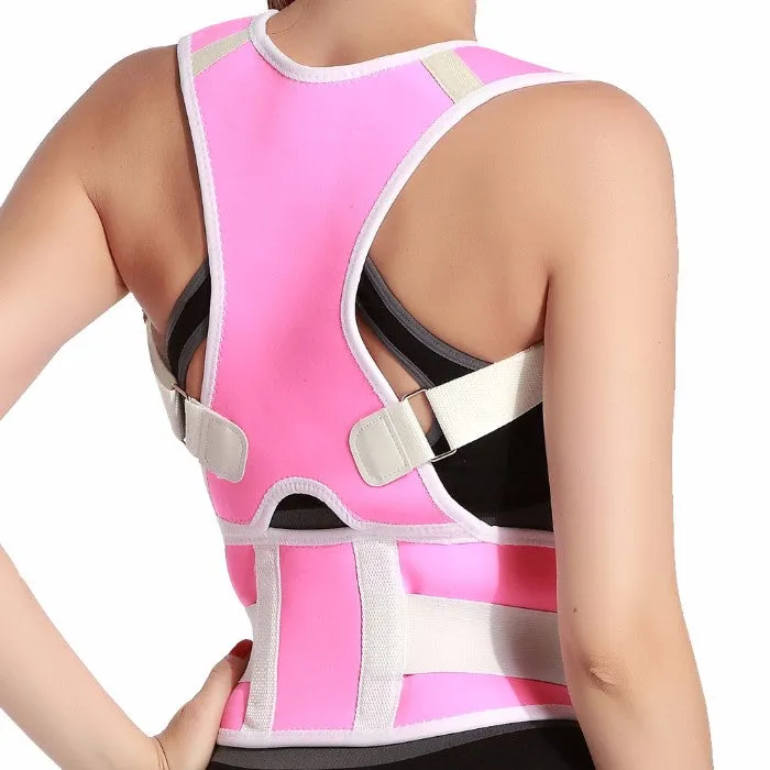 Adjustable Posture-Support Brace and Double-Compression Belt