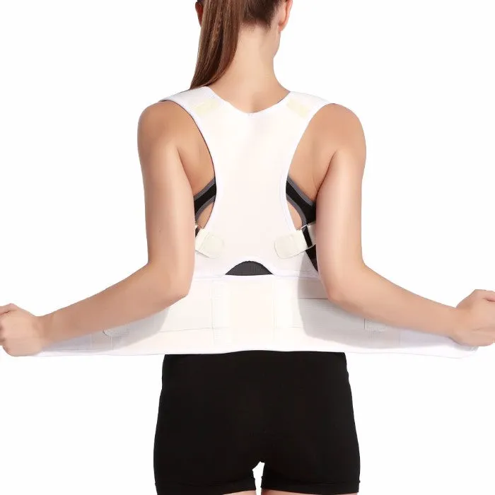 Adjustable Posture-Support Brace and Double-Compression Belt