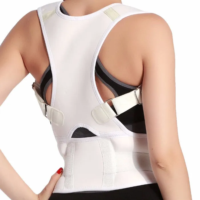 Adjustable Posture-Support Brace and Double-Compression Belt