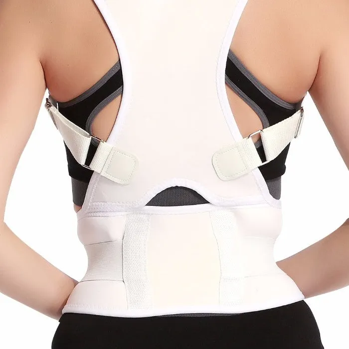 Adjustable Posture-Support Brace and Double-Compression Belt