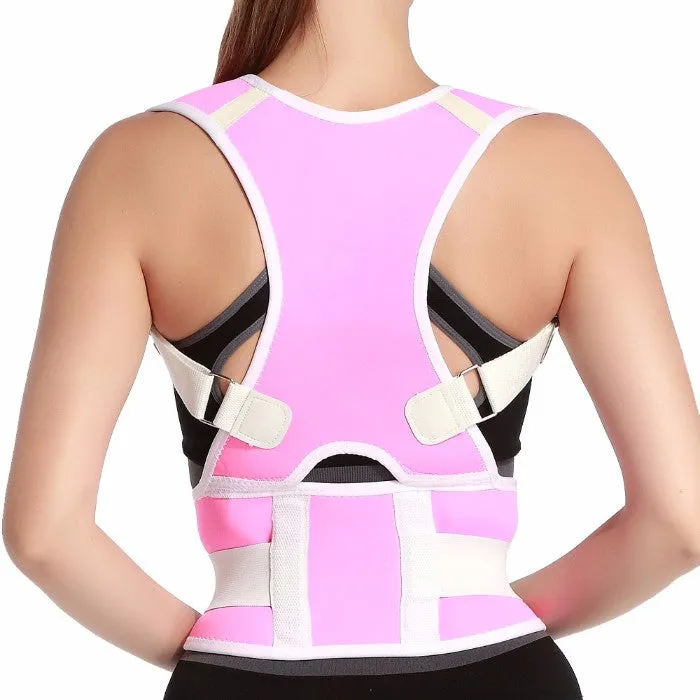 Adjustable Posture-Support Brace and Double-Compression Belt