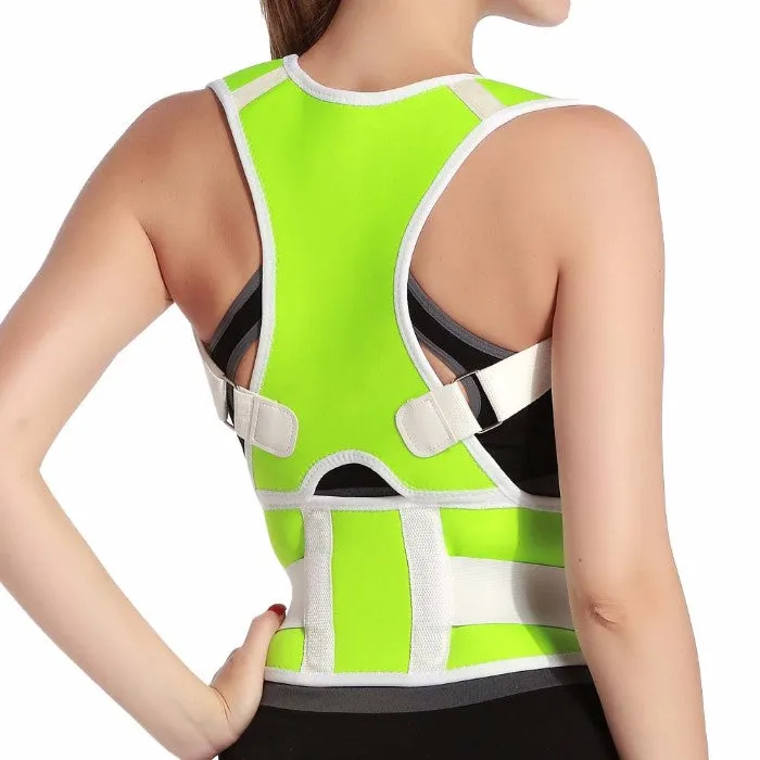Adjustable Posture-Support Brace and Double-Compression Belt