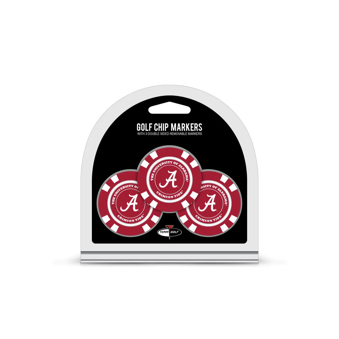 Alabama Crimson Tide Golf Chip with Marker 3 Pack
