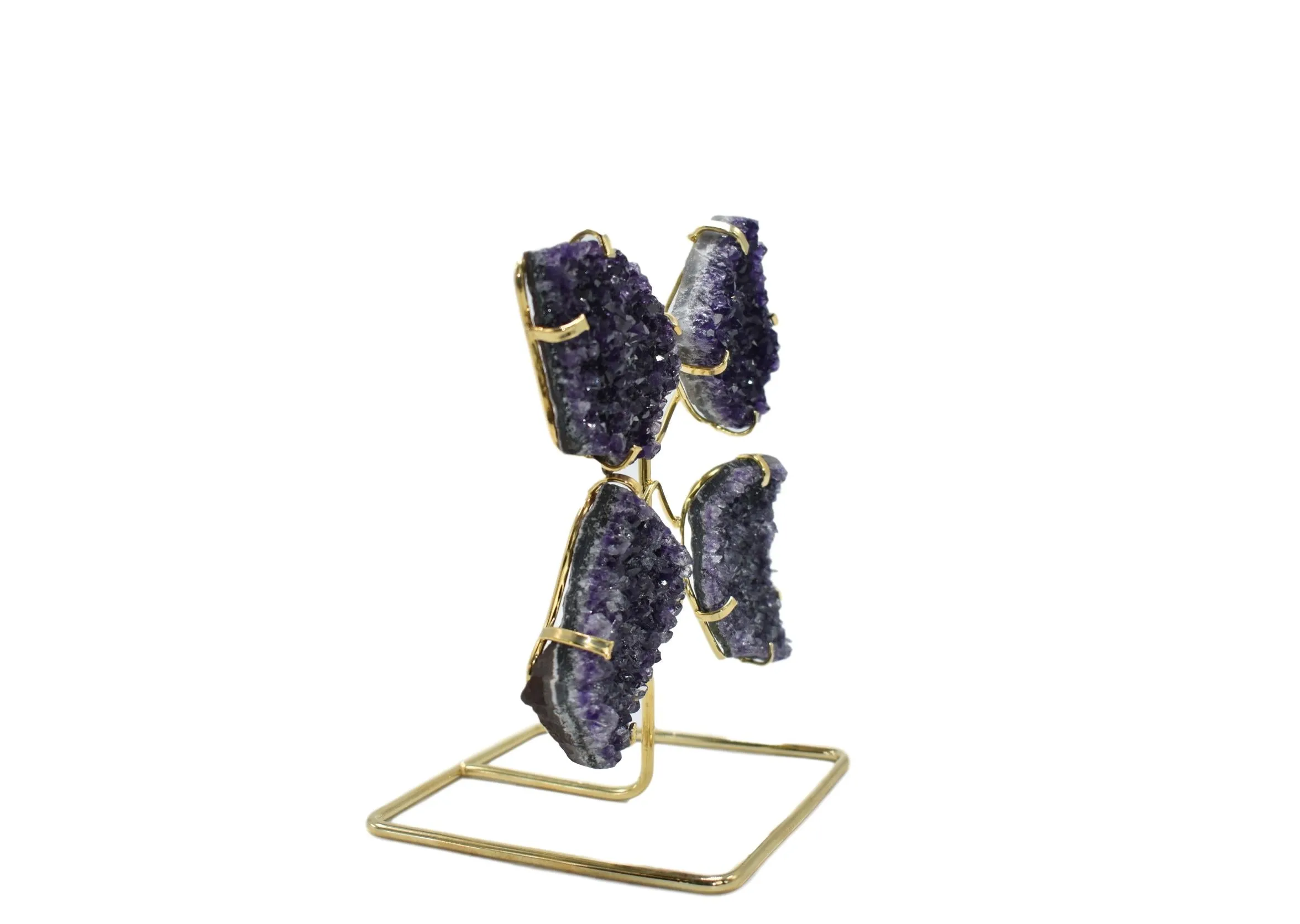 Amethyst Butterfly on Wire Stand