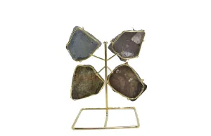 Amethyst Butterfly on Wire Stand