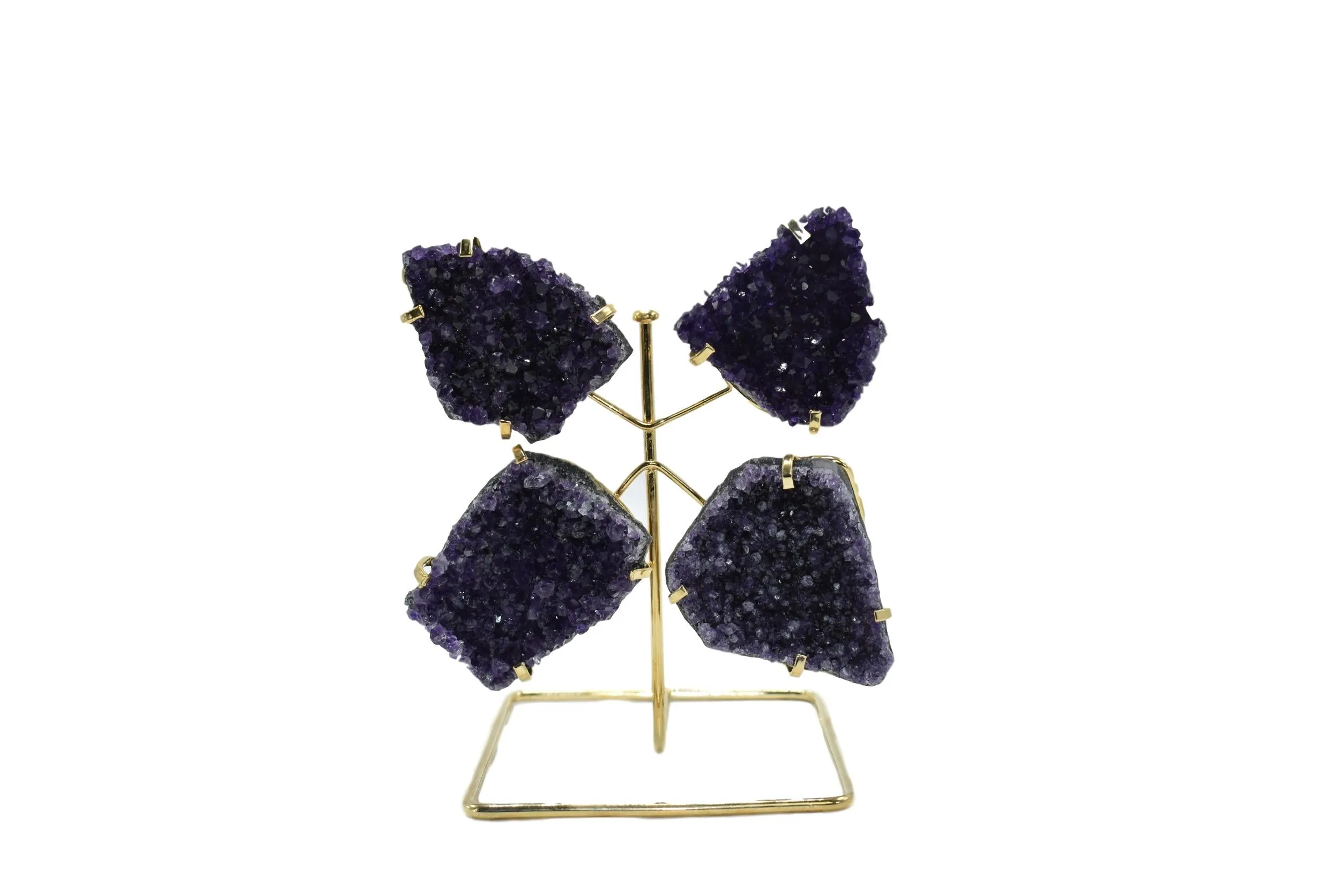 Amethyst Butterfly on Wire Stand