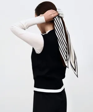 Anell Golf Paris Silk Scarf - Cream