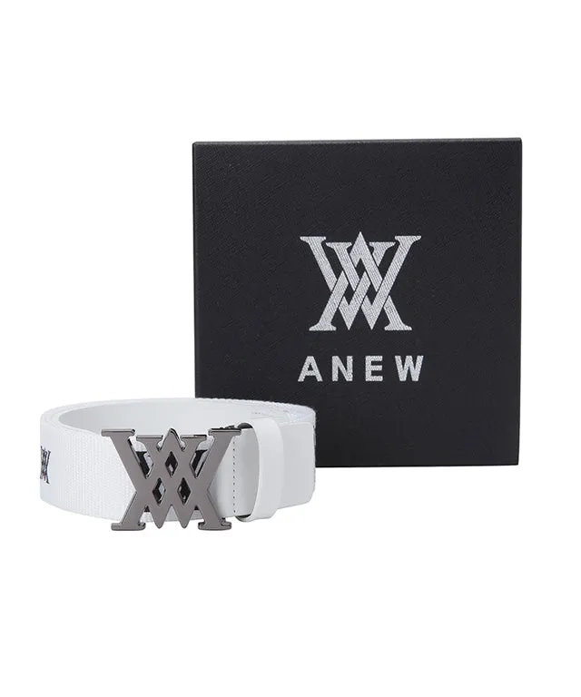 ANEW Golf: Broly Webbing Belt - White