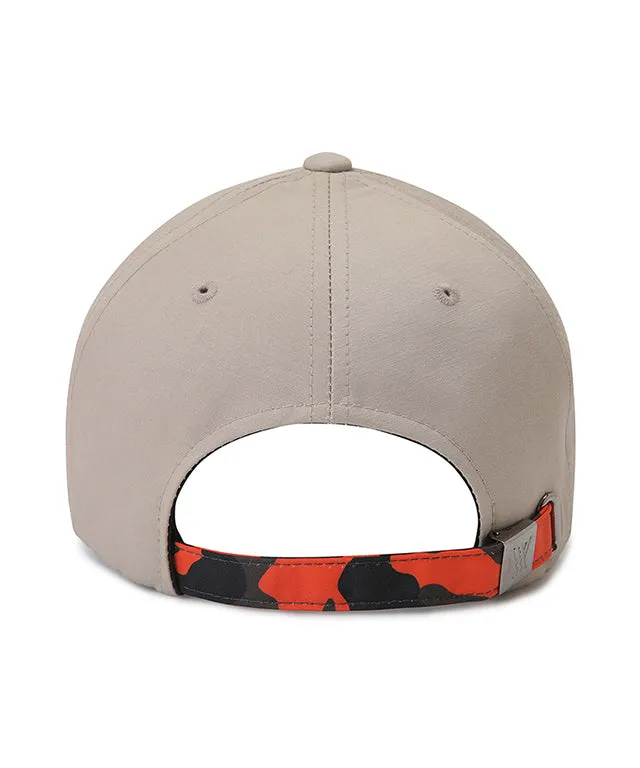 ANEW Golf: Logo Pattern Embroidery Ball Cap - Beige