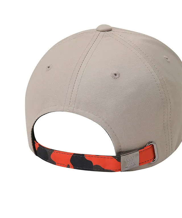 ANEW Golf: Logo Pattern Embroidery Ball Cap - Beige
