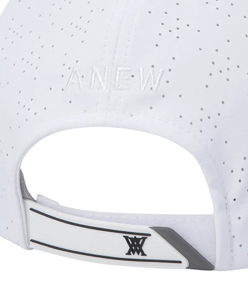 Anew Golf Uni Black Finish Punching Cap - White
