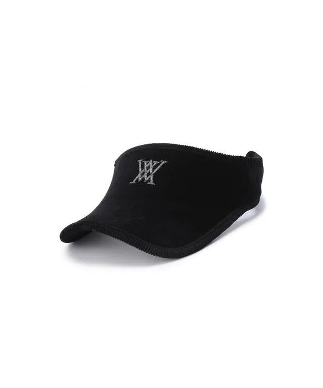 ANEW Golf: Women's Real Fur Snow Winter Visor - Black