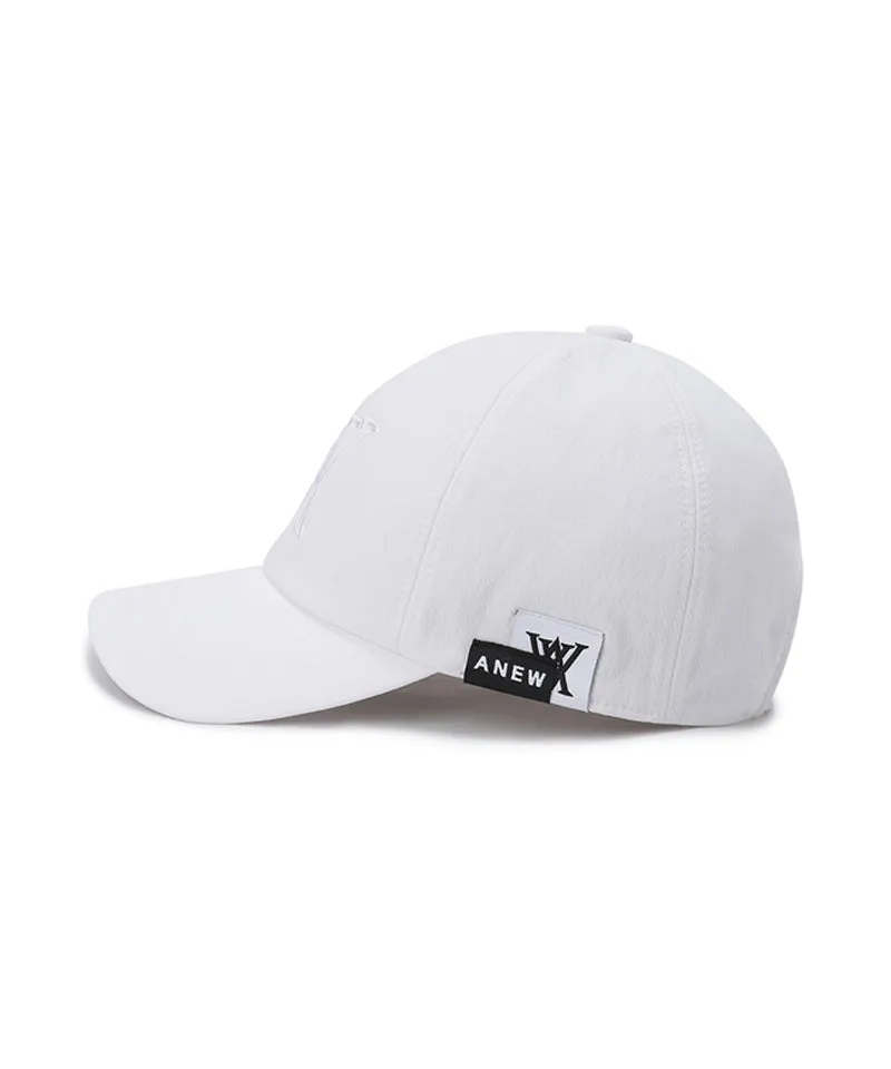 Anew Unisex Applique Cap - White