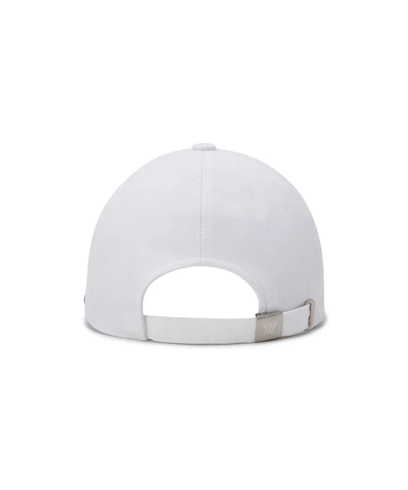 Anew Unisex Applique Cap - White