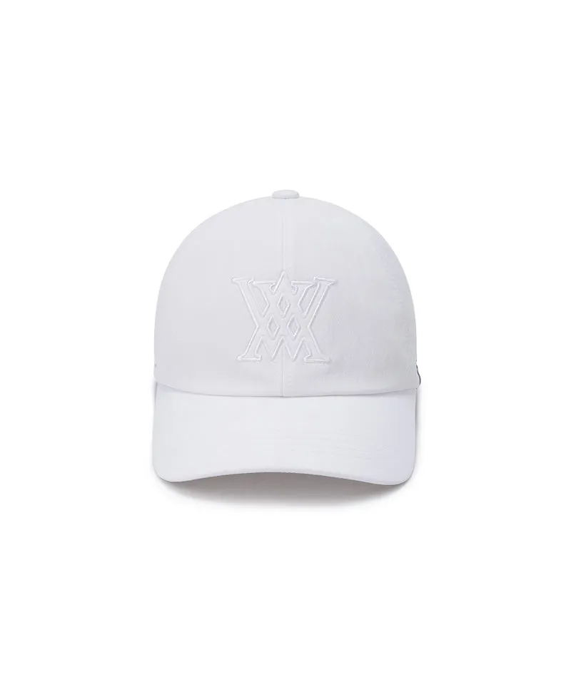 Anew Unisex Applique Cap - White