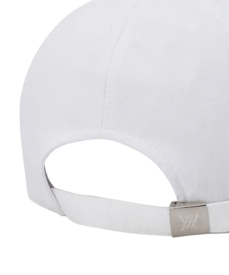 Anew Unisex Applique Cap - White