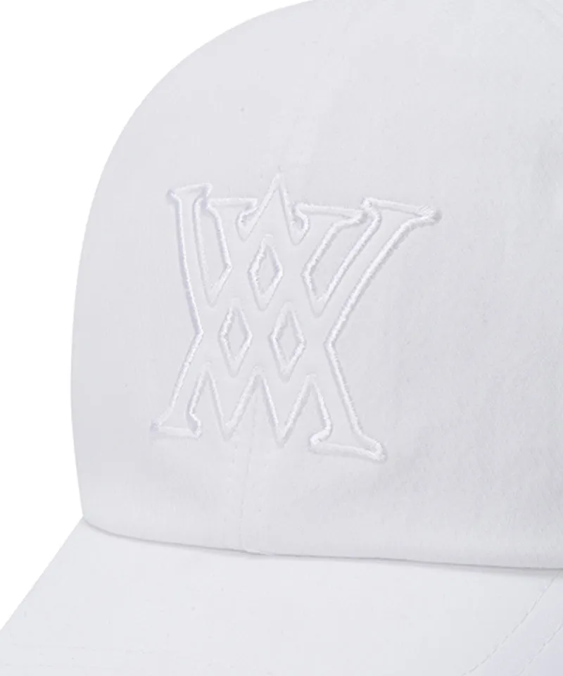 Anew Unisex Applique Cap - White