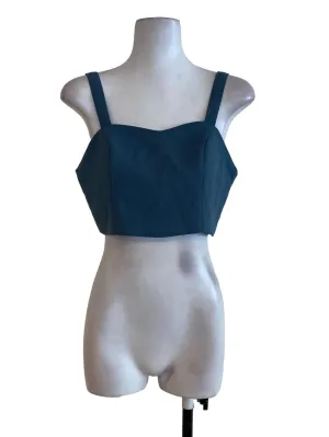 Ash Blue Crop Top
