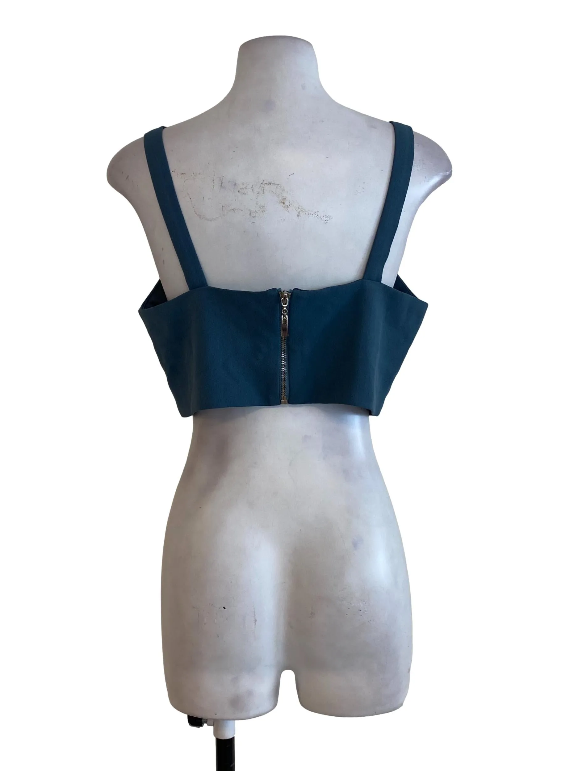 Ash Blue Crop Top