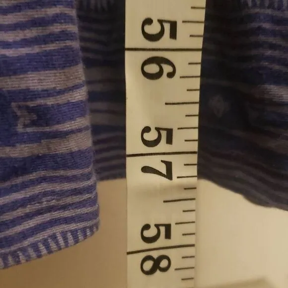 Athleta Printed Pillar Maxi Travel Beach Dress Blue Size XS