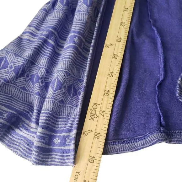 Athleta Printed Pillar Maxi Travel Beach Dress Blue Size XS