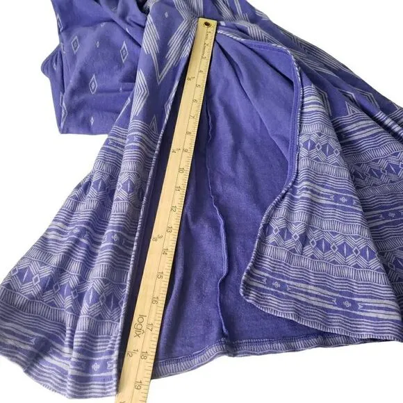 Athleta Printed Pillar Maxi Travel Beach Dress Blue Size XS