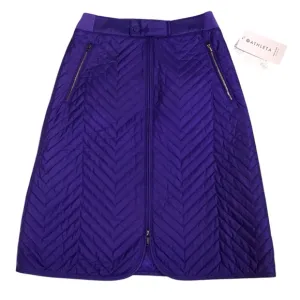 Athleta Womens Apres Ski Skirt Size 0 Two Way Zip Quilted Insulated Nylon Midi