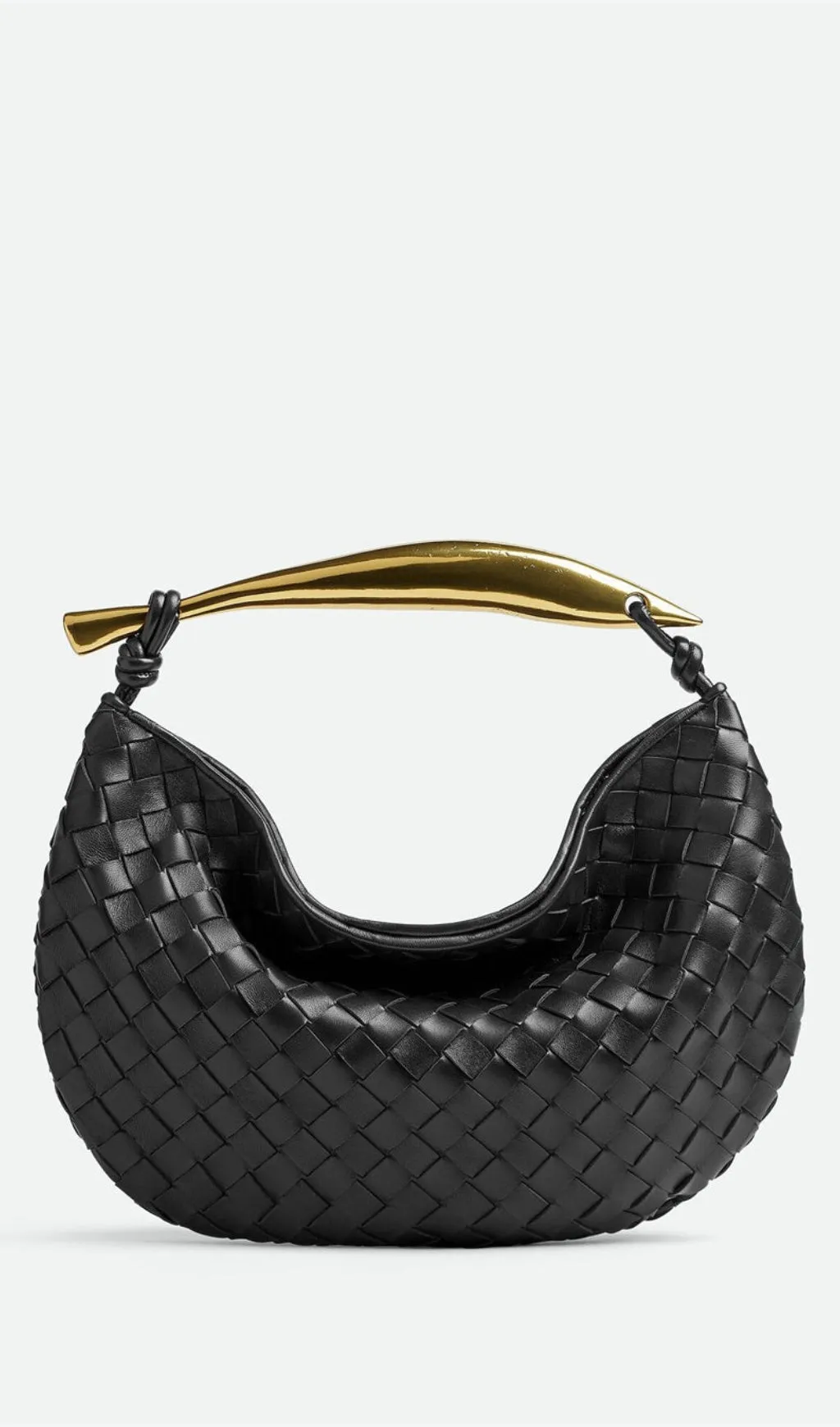 Avianna Weave Metal Handbag - Black