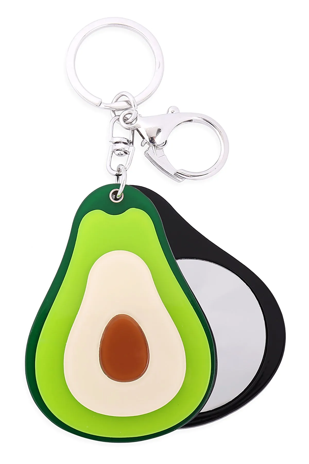 AVOCADO W/ MIRROR KEYCHAIN